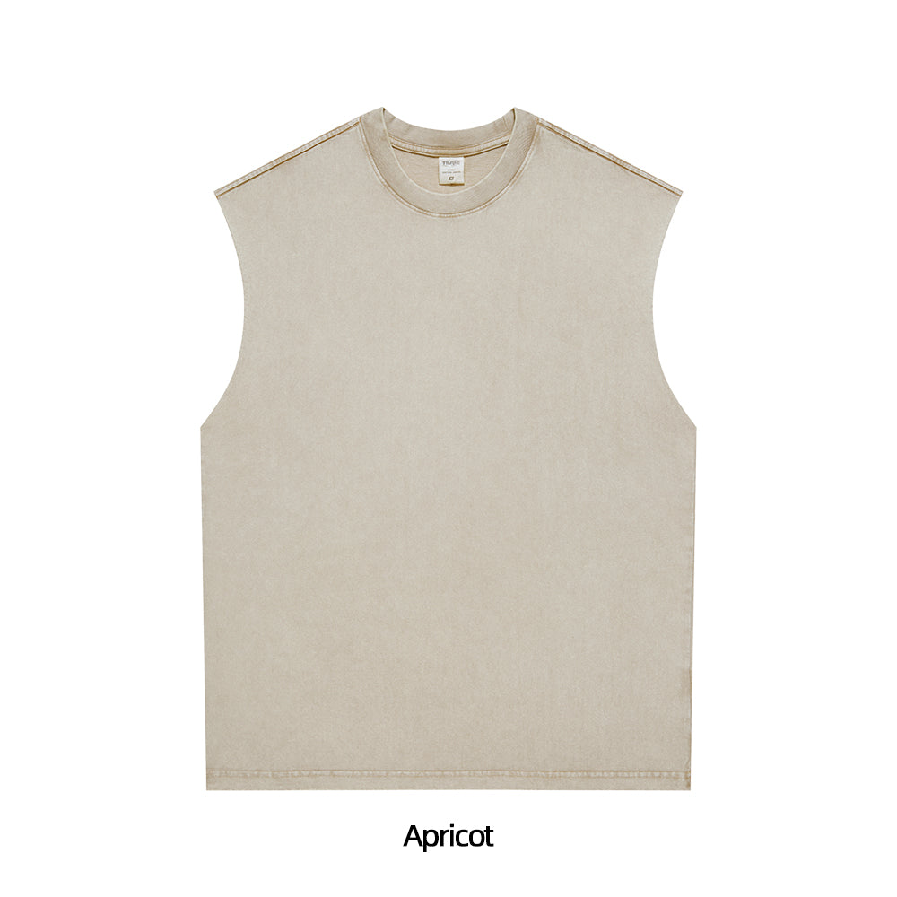 Sunfaded Crew Neck Tank Top – Exclusive Vintage Colorways