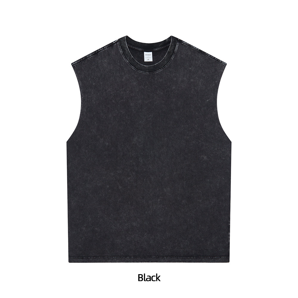 Sunfaded Crew Neck Tank Top – Exclusive Vintage Colorways