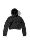 Cropped Full Zip Body Bag Hoodie