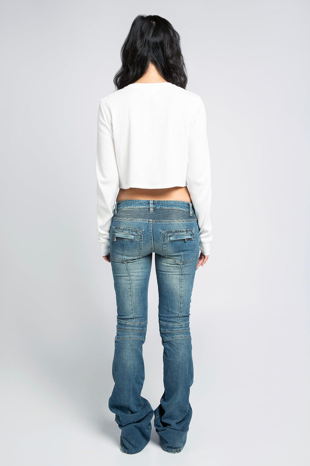 Cropped Thermal Longsleeve Tee