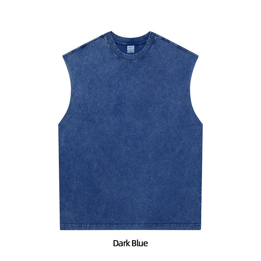 Sunfaded Crew Neck Tank Top – Exclusive Vintage Colorways