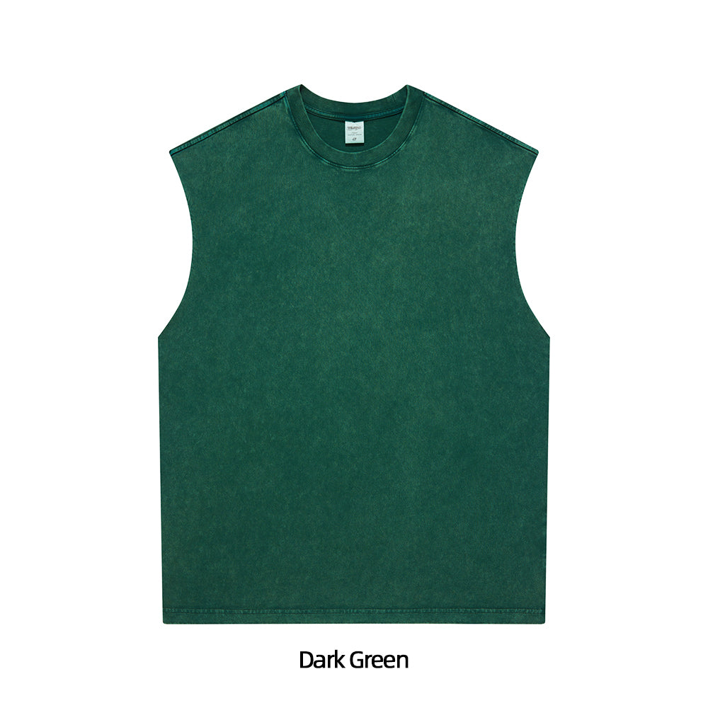 Sunfaded Crew Neck Tank Top – Exclusive Vintage Colorways