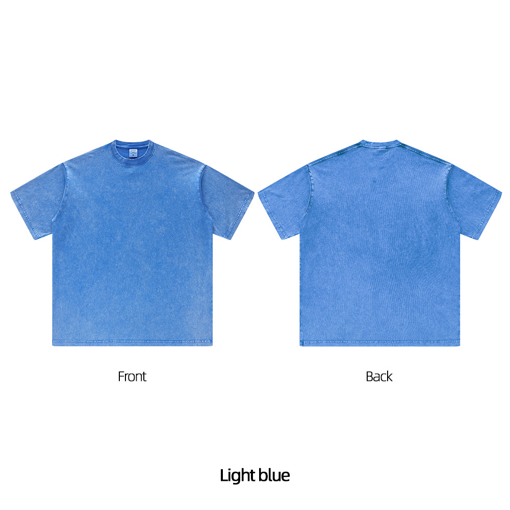 Sunfaded Crew Neck Tee – Exclusive Vintage Colorways | Customizable