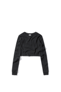 Cropped Thermal Longsleeve Tee