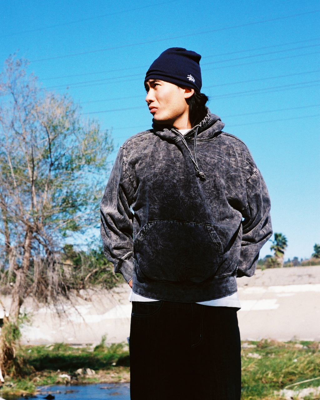 Acid Wash Park Hoodie